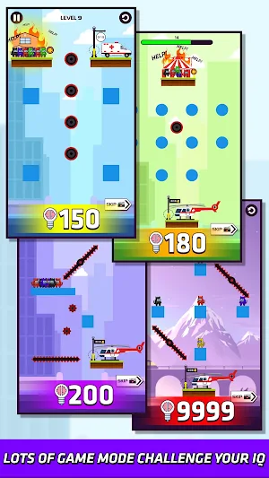Rope Hero Rescue: Brain Game Screenshot 1