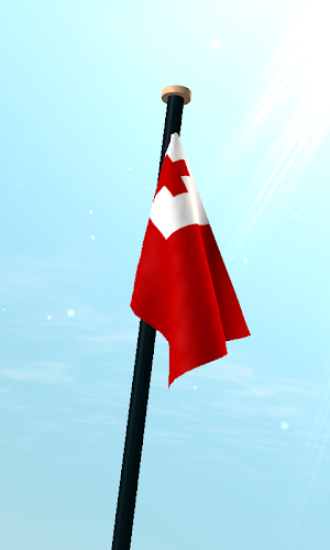 Tonga Flag 3D Live Wallpaper Screenshot 2