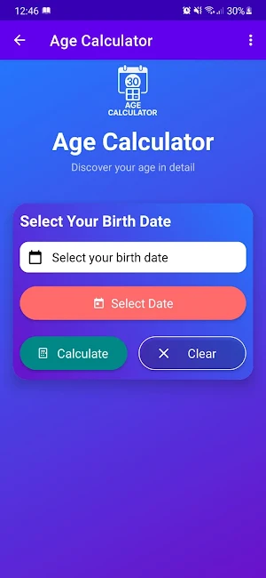 Age Calculator Screenshot 0
