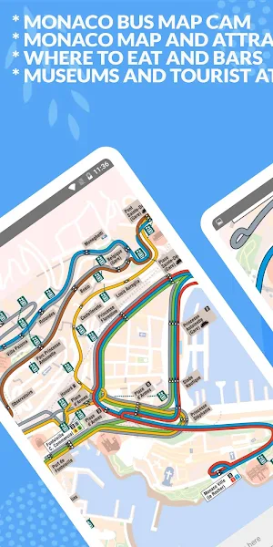 MONACO BUS MAP AND ATTRACTIONS Screenshot 1