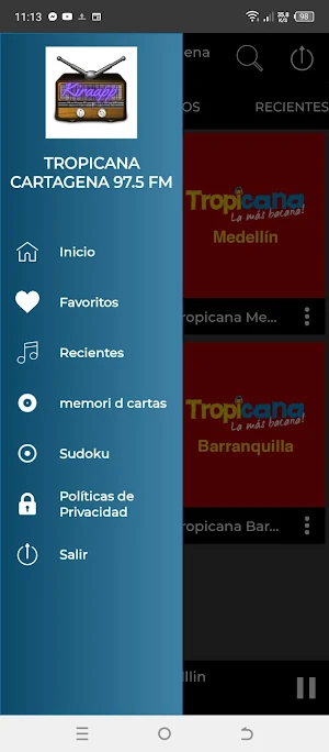 Tropicana Cartagena 97.5 FM Screenshot 3