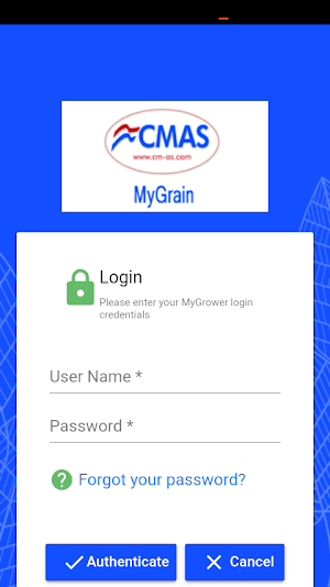 CMAS MyGrain Screenshot 1