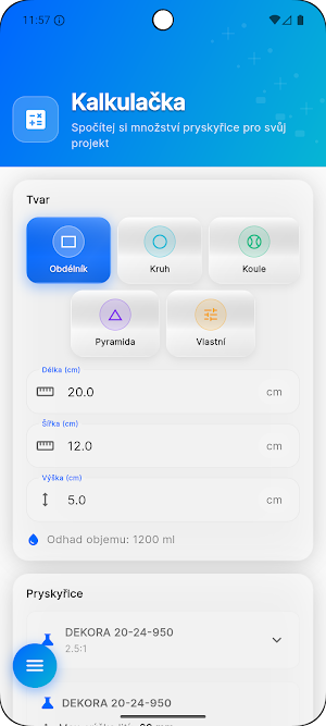 Epoxidová kalkulačka Screenshot 1