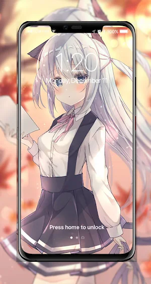 Anime Cat Girl Wallpaper Screenshot 0