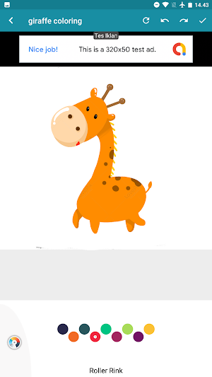 coloring african giraffe Screenshot 1