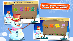 Fun Snowman Kindergarten Games Screenshot 1