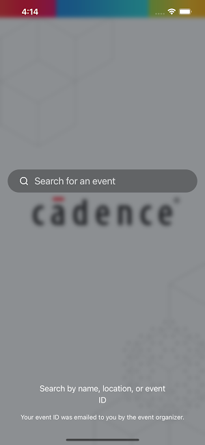 Cadence Events Screenshot 1