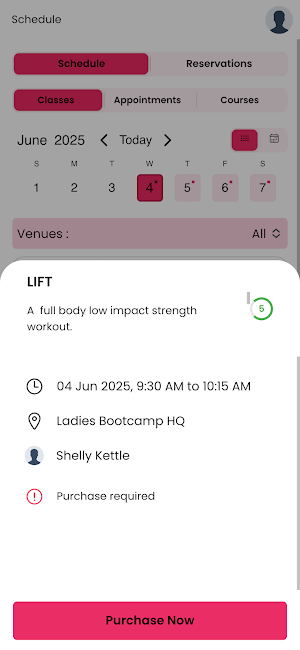 Ladies Bootcamp Screenshot 3
