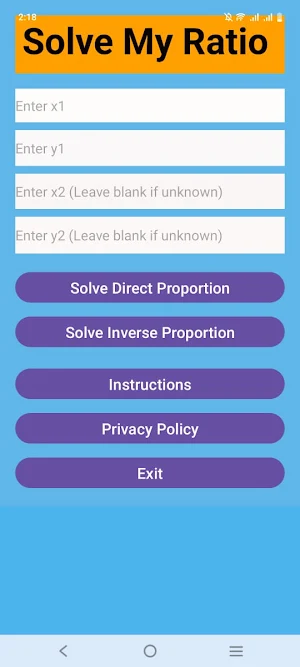 Solve My Ratio Screenshot 0