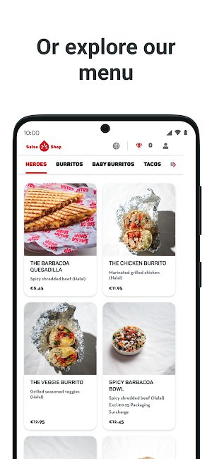 Salsa Shop Loyalty Screenshot 1