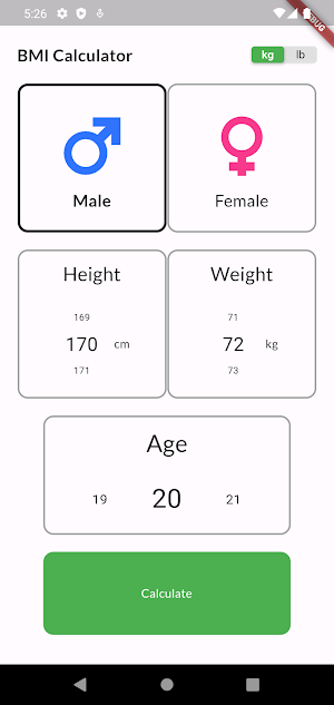 BMI Calculator - Track Health Screenshot 0