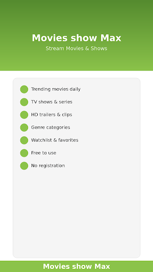 Movies show Max Screenshot 0