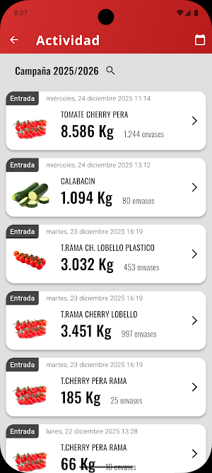 Caparrós Nature Agricultores Screenshot 2