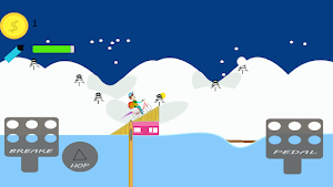 Wheelie Bike 2D Down the mount Screenshot 3