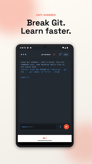 Learn Git: Code & Terminal App Screenshot 1