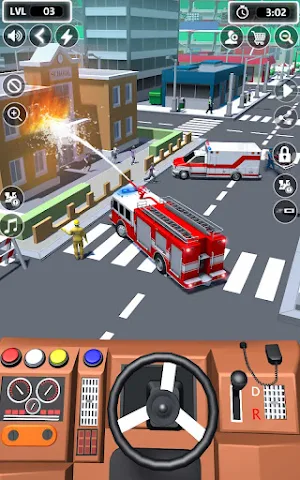 911 Firetruck Ambulance Game Screenshot 2