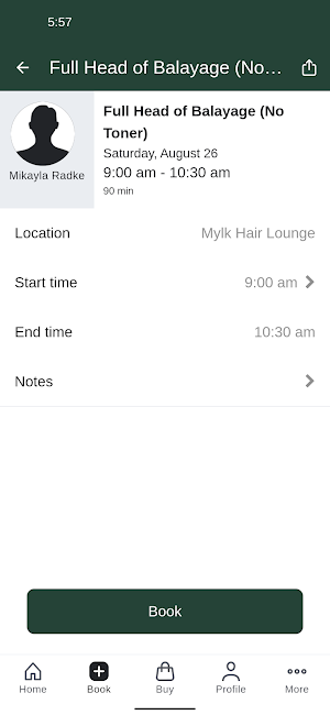 Mylk Hair Lounge Screenshot 2