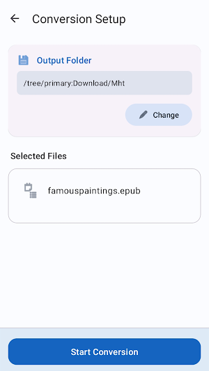 EPUB to PDF eBook Converter Screenshot 1