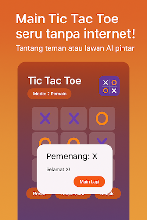 Tic Tac Toe Fun Offline Screenshot 1