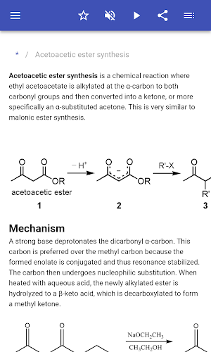 Organic reactions Screenshot 1