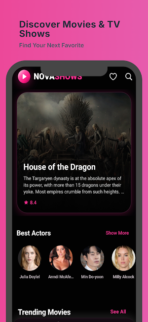 NovaShow : Movies & TV Shows Screenshot 1