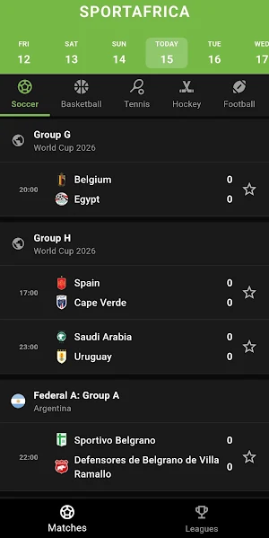 Sports Africa - Live Sports Screenshot 2