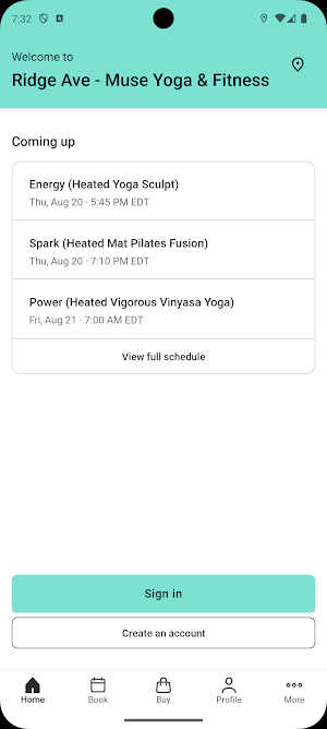 Muse Yoga & Fitness Screenshot 1