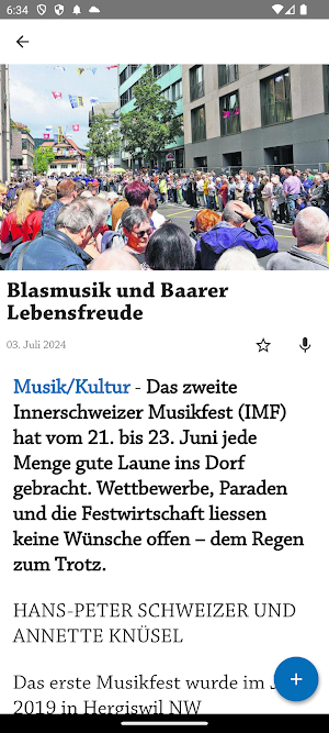 Baarer Zytig Screenshot 1