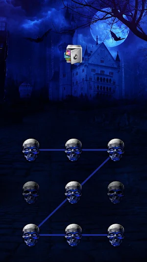 AppLock Live Theme Dark Castle Screenshot 0
