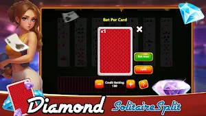 Diamond  Game solitaire Split Screenshot 2