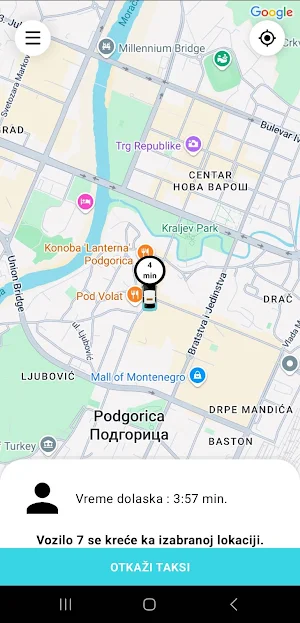 eTaxi Podgorica Screenshot 2