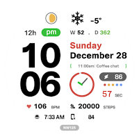 NW125: DIgital watch face