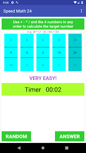 Speed Math 24 Screenshot 1