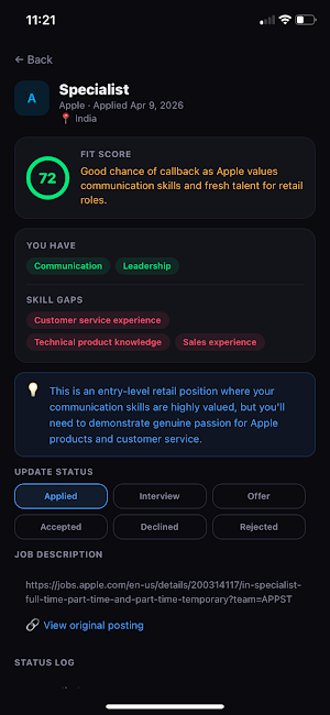 Klarr: Job Search Intelligence Screenshot 3