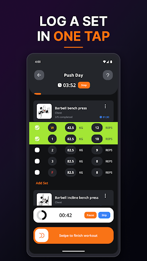 Gymus: Gym Log Workout Tracker Screenshot 0