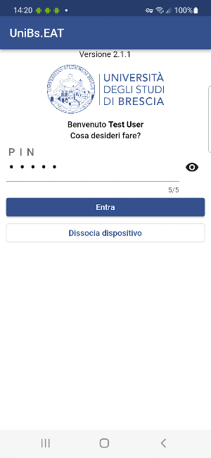 UniBs.EAT Screenshot 2