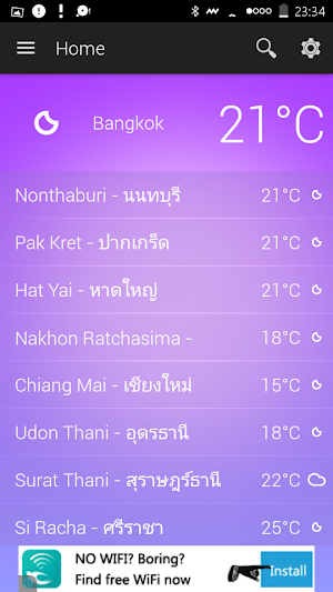 Thailand Weather Screenshot 1