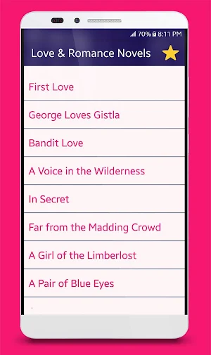 Famous Love & Romance Novels Screenshot 1