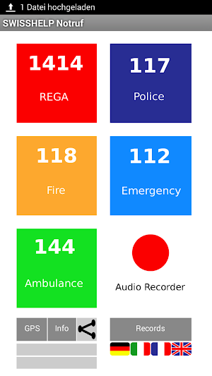 SWISS HELP Emergency Call Screenshot 0