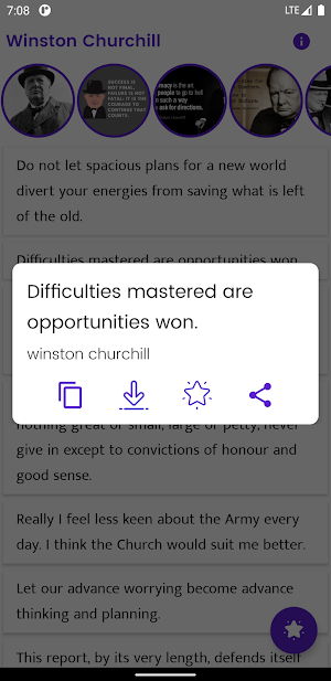 Winston Churchill and Sayings Screenshot 1