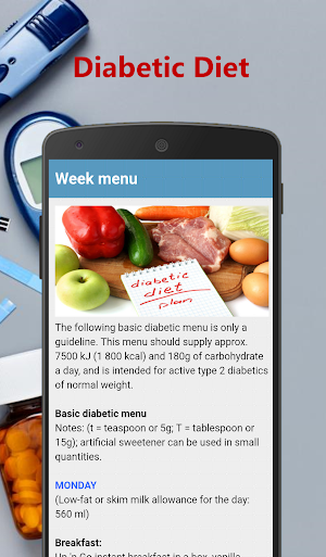 Diabetic diet Screenshot 0
