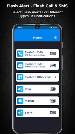 Flash Alert on Call and SMS Screenshot 0