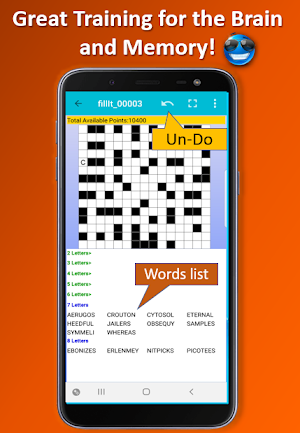 Fill it ins crosswords PRO - Fill ins word puzzles Screenshot 0