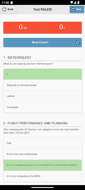 EASA Drone Quiz Screenshot 3