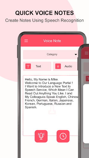 Quick Voice Notes - Speech to Text, Voice Memo Screenshot 0