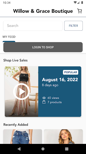 Willow & Grace Boutique Screenshot 1