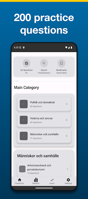 Medborgarskapsprovet: Practice Screenshot 0