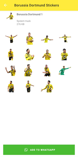 Borussia Dortmund Stickers Screenshot 1