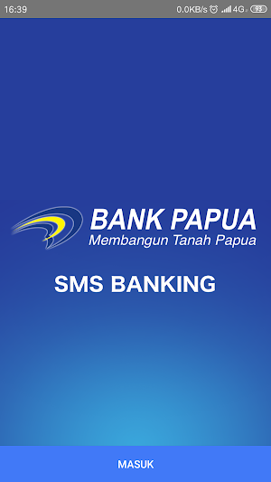 SMS Banking Bank Papua Screenshot 0