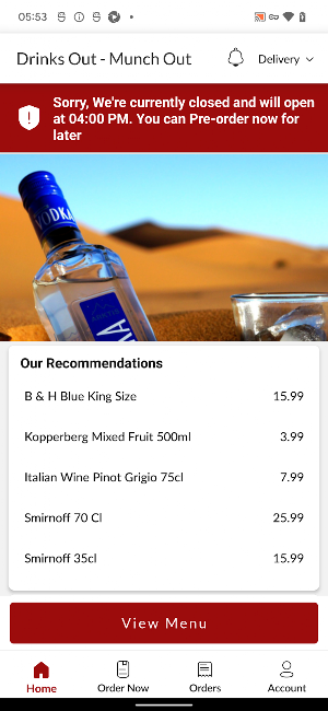 Drinks Out - Munch Out Screenshot 1